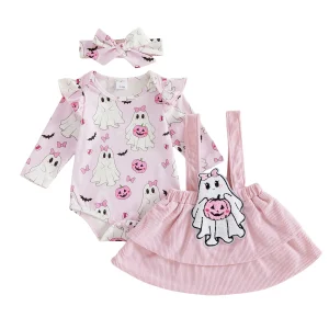 Overall-Dress Baby Romper