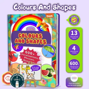 Colours&Shapes Early Educational Talking E-Book Montessori Interactive